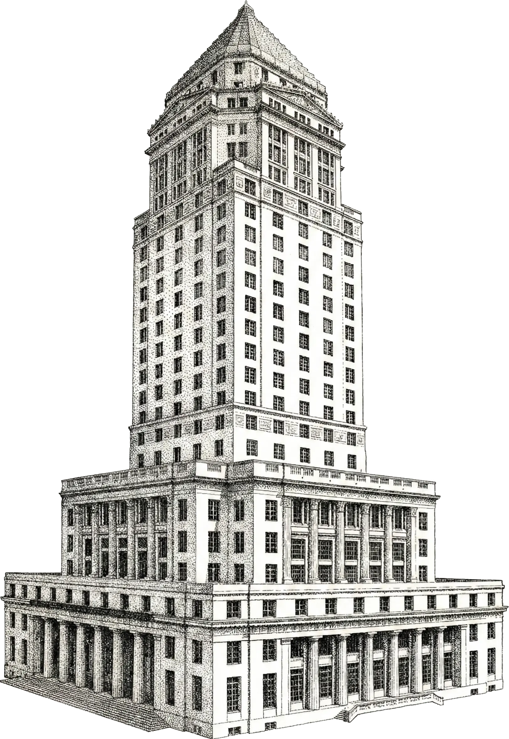 Miami-Dade County Courthouse illustration