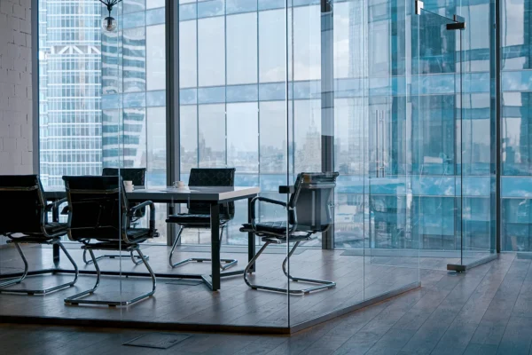 Empty meeting room in office